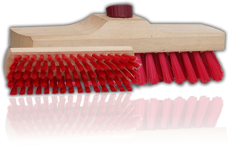 Broom brush with screw bracket nylon