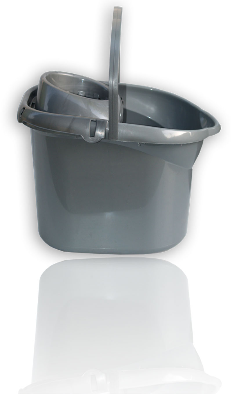 Bucket with strainer