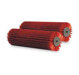 Brushes for root vegetable scrubbing machines
