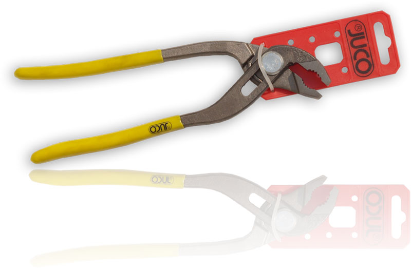Bent pipe wrench pliers