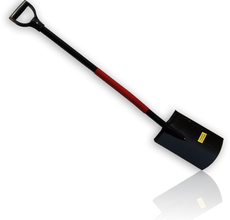 Garden spade  with metal handle