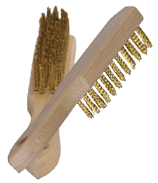 Rust removal brushes brass wire